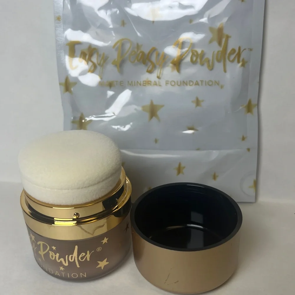 Belle Beauty Easy Peasy Matte Mineral Powder Foundation by Kim Gravel Travel